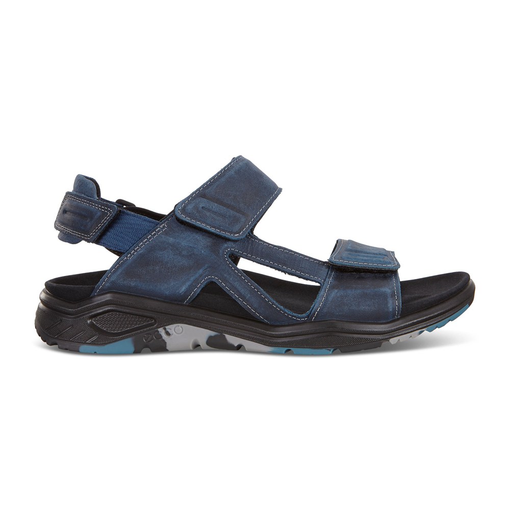 ECCO Mens Sandals Navy - X-Trinsic Flat - DWU-408731